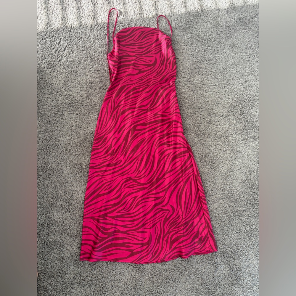 Pink Zebra Print Women's Skirt